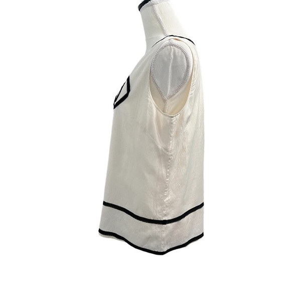 J. Crew (EUC) 100% Silk Fully Lined Sleeveless Top Size Large - Picture 8 of 10